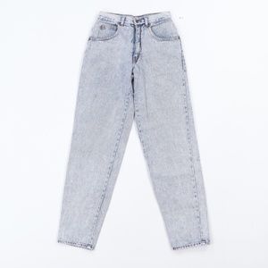 Vtg 90s Mens 27x30 Tapered Leg Acid Wash Jeans